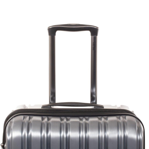 Delsey Chrometec Hardside Spinner Suitcase 3 Pcs Luggage Set-silver