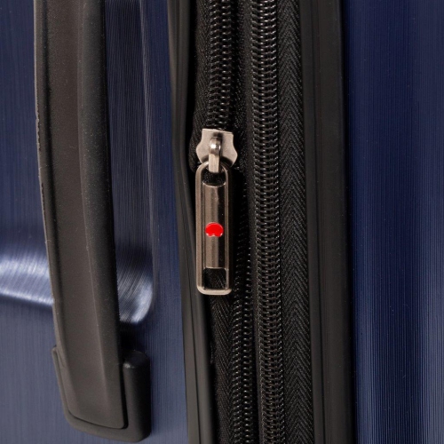 Delsey Chrometec Hardside Spinner Suitcase 3 Pcs Luggage Set-Blue