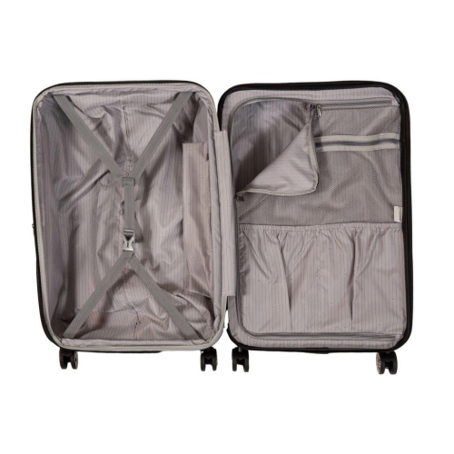 Delsey Chrometec Hardside Spinner Suitcase 3 Pcs Luggage Set-Blue