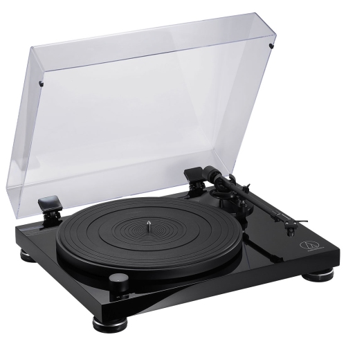 Brown/Black Anti-Resonance Plays 33-1/3 and 45 RPM Vinyl Records Hi-Fidelity Dust Cover Die-Cast Aluminum Platter Audio-Technica At-LP60X-BW Fully Automatic Belt-Drive Stereo Turntable 