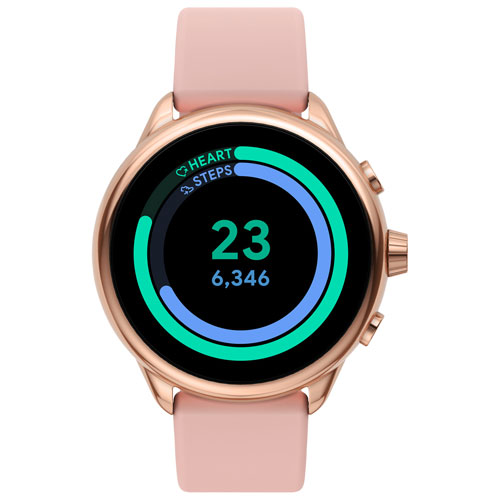 Fossil Gen 6 Wellness Edition 44mm Smartwatch with Heart Rate Monitor - Pink