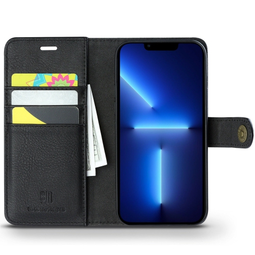 [2-EN-1] Étui CLASSIQUE AMOVIBLE en cuir avec fentes pour cartes pour iPhone 13/13 Pro de 6.1 po