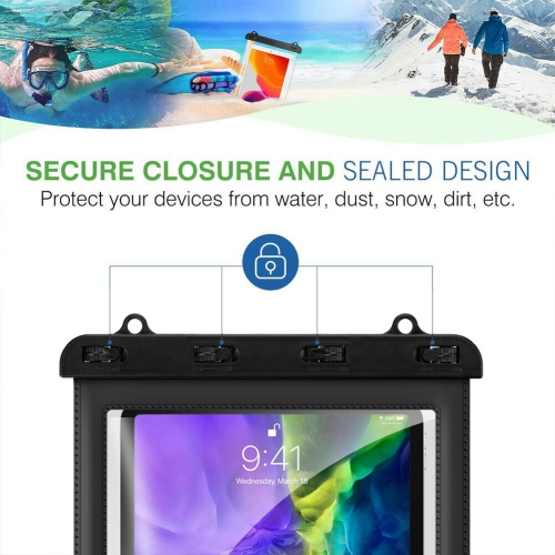 For iPad 5/6/7/8th, Air 2/3/4th, Mini 3/4/5th, Pro 11" 1/2/3rd Waterproof Pouch