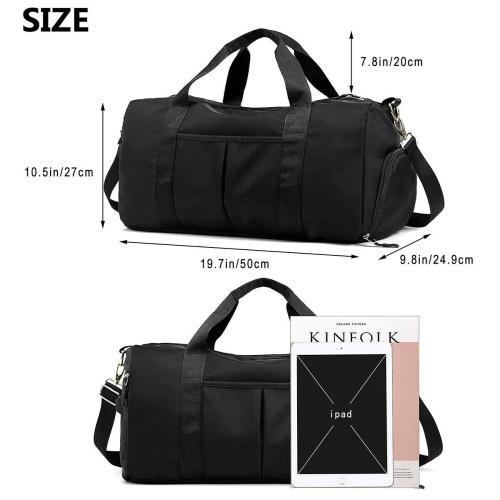 Men Gym Sports Duffle Bag with Large Capacity & Multi Compartment & Lightweight