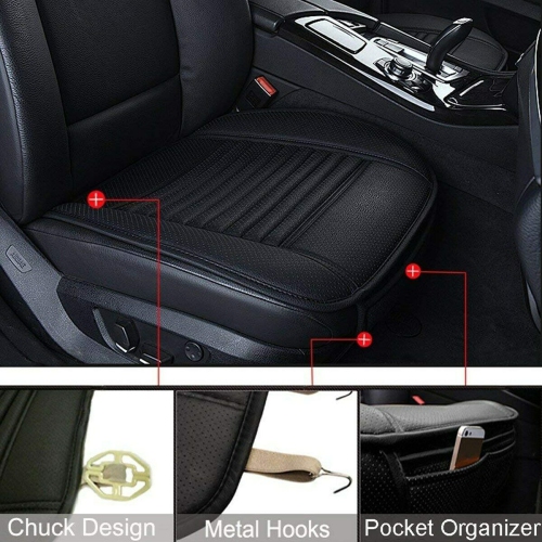 Car Seat Pad Cover,Breathable Comfort Car Front Drivers or Passenger Seat  Cushion, Universal Auto Interior Seat Bottom Protector Mat Fit Most Car
