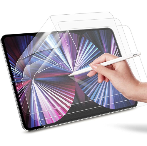 For 2021 iPad Pro 12.9" 5th M1 Smart Folio Leather Case with HD Tempered Glass