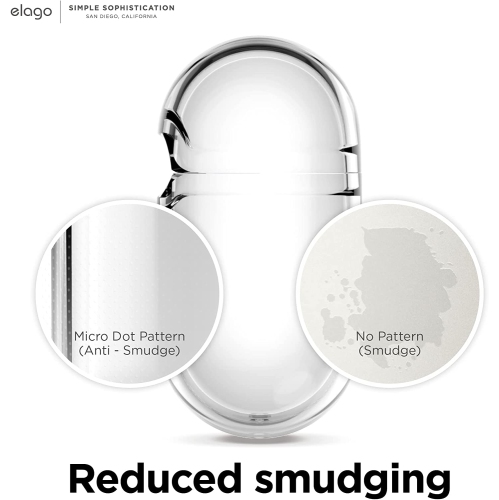 elago Compatible with AirPods Pro 2nd Generation Case Cover Clear - Protective Case, Transparent Shockproof, Gel Tape Included, Wireless Charging,