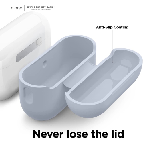 elago Silicone Case Compatible with Apple AirPods Pro 2nd Generation Case Cover, Protective Case, Front LED Visible, Supports Wireless Charging