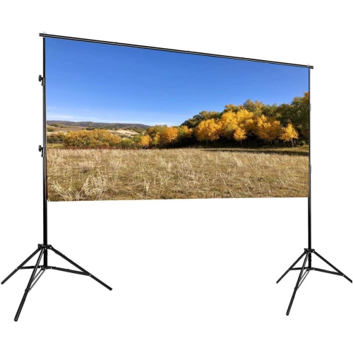 Indoor Projector Screen Stand Tripod for Portable Foldable Projection Screen(Compatible 80-100inch Foldable Screens)
