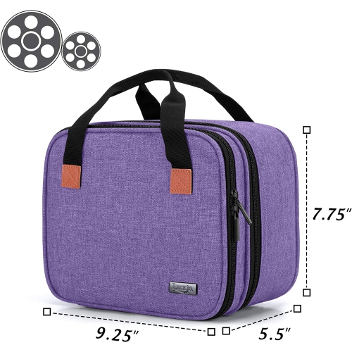 Sac de transport pour mini projecteur, étui portatif pour projecteur et accessoires, sac de rangement compatible avec Abox T22, violet