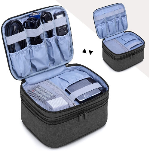 Sac de transport pour mini projecteur, étui portatif pour projecteur et accessoires, sac de rangement compatible avec Abox T22, noir