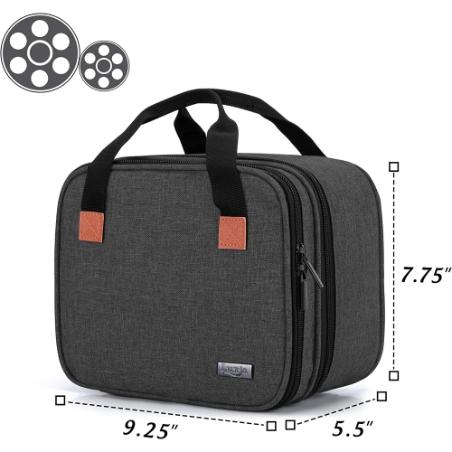 Sac de transport pour mini projecteur, étui portatif pour projecteur et accessoires, sac de rangement compatible avec Abox T22, noir