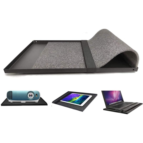 Projector Tray, 9.4inx13.4in Laptop Tray Platform Holder Pallet for 3/8' or 1/4' Screw Tripod Stand Mount Widely Use in Meeting Rooms,Studio (Only