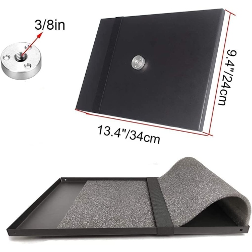 Projector Tray, 9.4inx13.4in Laptop Tray Platform Holder Pallet for 3/8' or 1/4' Screw Tripod Stand Mount Widely Use in Meeting Rooms,Studio (Only