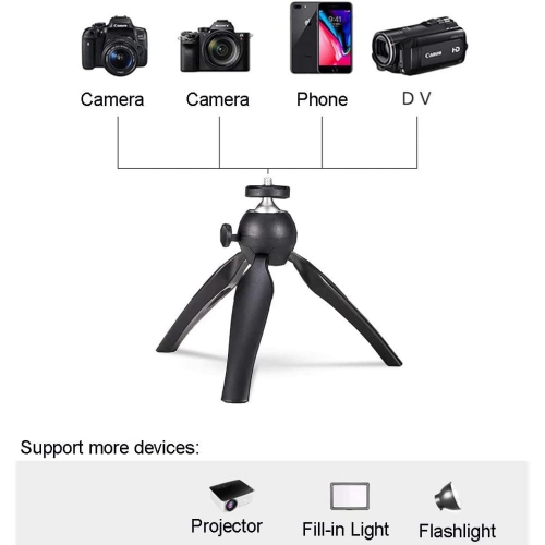 Mini trépied projecteur tête pivotante 360 degrés pour projecteurs caméra DVR caméra mini caméra Web, support et tête à rotule en métal pour caméra