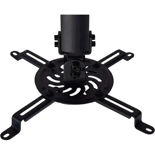 Support de projecteur – Support de fixation de plafond extensible universel ACL inclinable 15° pivotant à 360° 50 lb noir