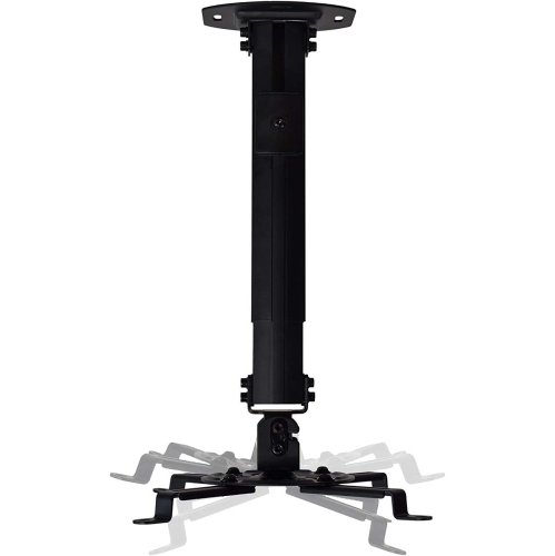 Support de projecteur – Support de fixation de plafond extensible universel ACL inclinable 15° pivotant à 360° 50 lb noir