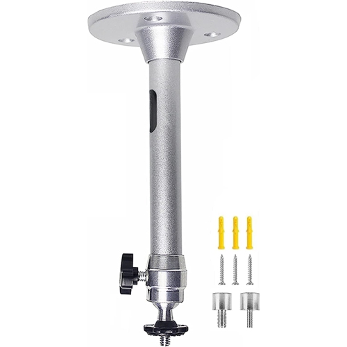 2-Be-Best Universal Projector Ceiling Mount Camera Hanger 360° Rotatable Head 180 ° Tilt Projector Wall Mount with Length 7 in /18 cm Mini Projector