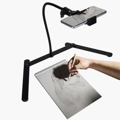 Photo Copy Pico Projector Stand Overhead Phone Mount Pico Projector Stand Monopod for Live Streaming and Baking Crafting Demo and Draw Recording