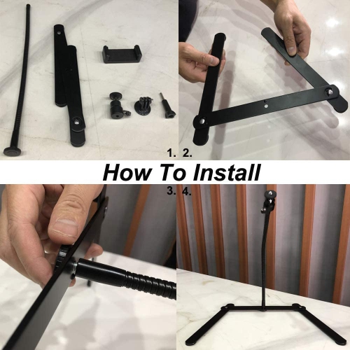 Photo Copy Pico Projector Stand Overhead Phone Mount Pico Projector Stand Monopod for Live Streaming and Baking Crafting Demo and Draw Recording