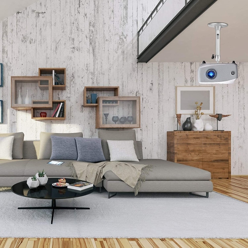 Mini support de plafond pour projecteur mural compatible avec QKK, DR.J, DBPOWER, Anker, Vankyo, AAXA, Jinmagasin, PVO, TMY, AuKing et la plupart des
