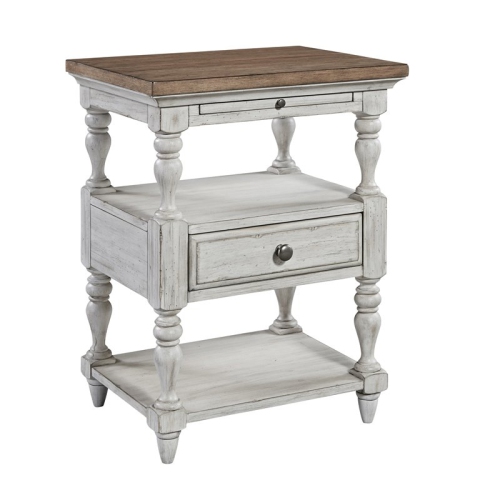 LIBERTY FURNITURE  Farmhouse Reimagined 1 Drawer Night Stand In White