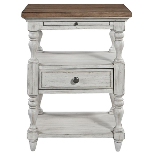Beaumont Lane 1 Drawer Night Stand in White Oak