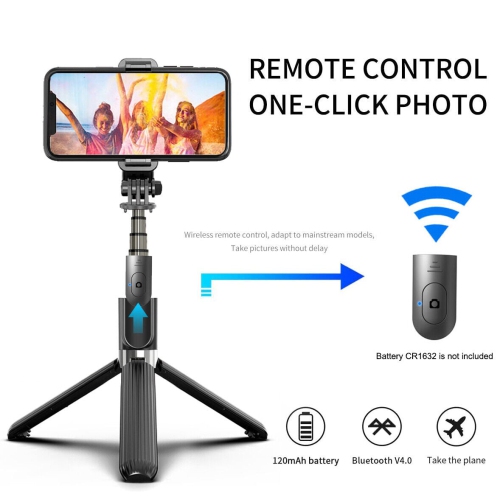 Home Travel Use Wireless Selfie Stick Tripod 360 ° for Apple & Android Devices
