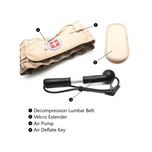 Ceinture de décompression vertébrale, dispositif de traction de l'air de décompression pour soigner le soutien lombaire du bas du dos, outil de