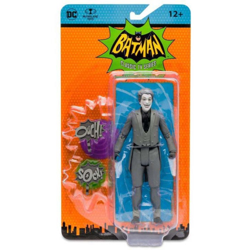 DC  Retro Batman 1966 6 Inch Action Figure - Joker Black & Variant In White