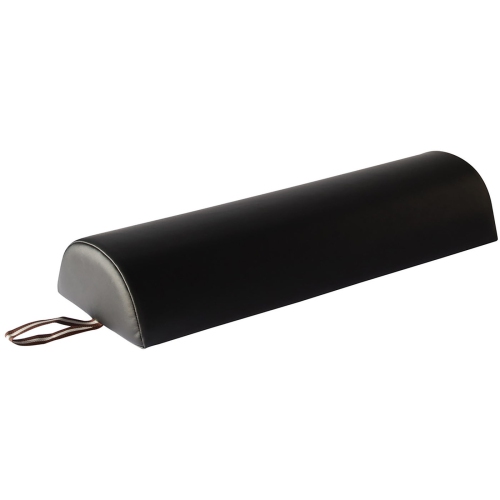 Master Massage Large 6" Semi-Round Bolster - Black