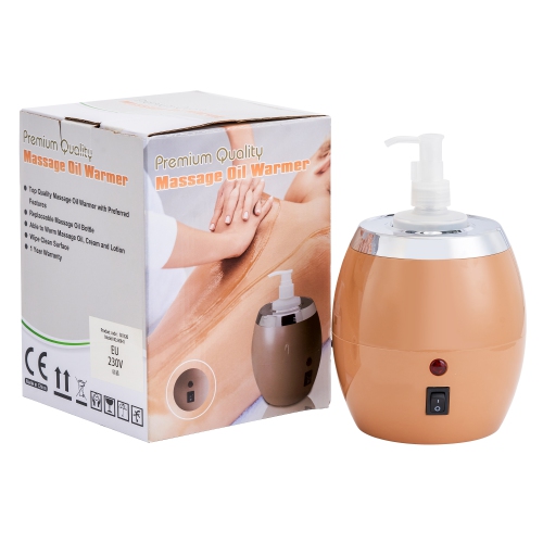 Master Massage Golden Touch Single Bottle Massage Oil Warmer-Professional Massage Lotion Heater with Empty Bottle- Original Design Massage Cream