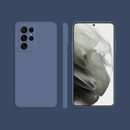 PANDACO Soft Shell Matte Lavender Grey Case for Samsung Galaxy S22 Ultra