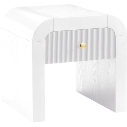 Meridian Furniture Artisto White End Table