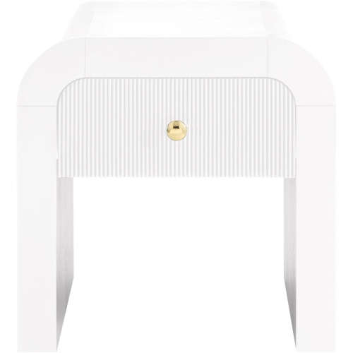 Meridian Furniture Artisto White End Table