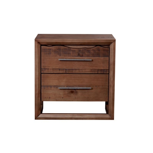 Lofton 2-drawer Mocha Brown Wood Nightstand