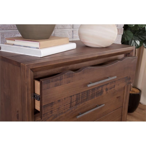 Lofton 2-drawer Mocha Brown Wood Nightstand