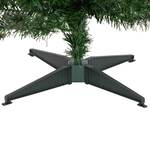 Pin de Noël illuminé, moyen, multicolore, fibre optique, 6 pi