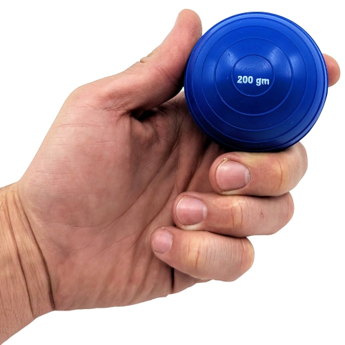 PRISP Indoor Thrown Shot Put - Throwing Ball with Ribbed PVC Surface