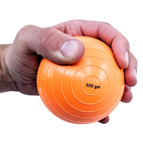 PRISP Indoor Thrown Shot Put - Throwing Ball with Ribbed PVC Surface