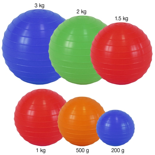 PRISP Indoor Thrown Shot Put - Throwing Ball with Ribbed PVC Surface