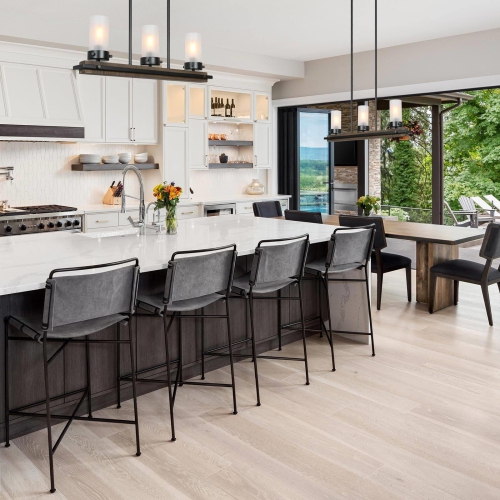 Modern Farmhouse 3-Light Linear Glass Island Chandelier