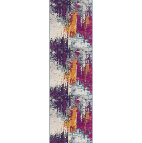 RUG BRANCH  Zora Contemporary Abstract Purple/orange Indoor Area Rug