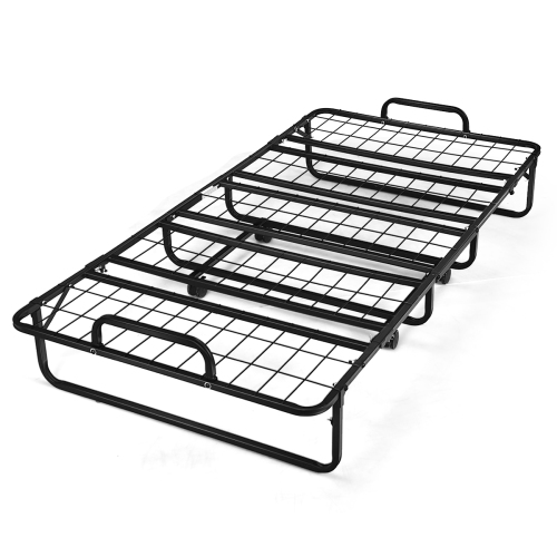 Lit pliant avec matelas en mousse à mémoire lit de repos/lit d’invité Rollaway de TopBuy
