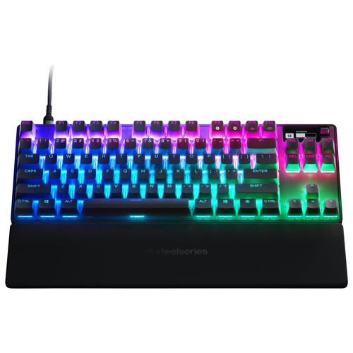 Clavier de jeu ergonomique mécanique rétroéclairé Apex Pro TKL de  SteelSeries - Anglais