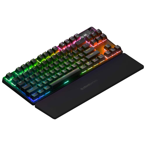 Clavier De Jeu Filaire, Clavier Mécanique Apex Pro TKL 75 % Avec  Rétroéclairage LED 18 RVB, Clavier Compact 100 Touches Remplaçables À  Chaud, Commutateurs Bleus Anti-ghosting MX Clicky, Pour Win/ - Temu France