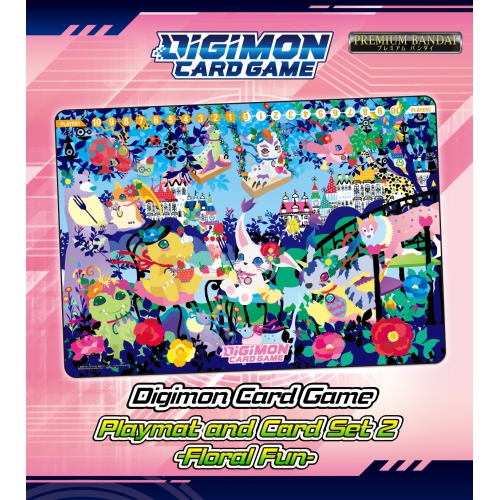 Bandai Digimon Card Game: Playmat and Card Set 2 - Floral Fun