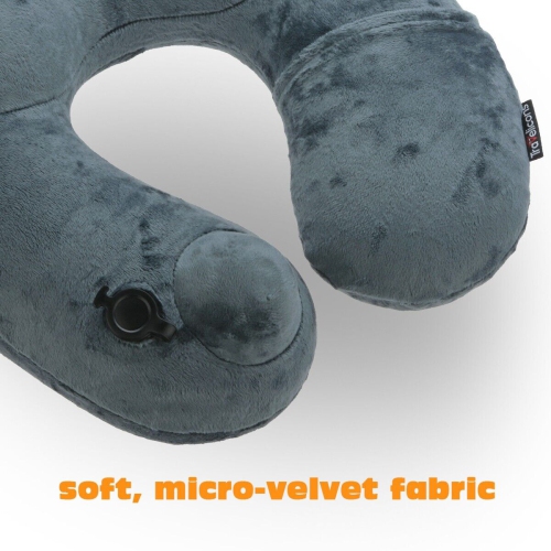 Inflatable Neck U-Shape Pillow - No Pump Needed for Travel and Airplane