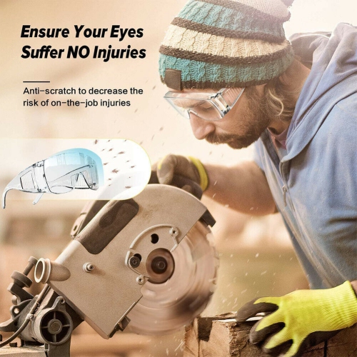 Safety Goggles, Anti-Scratch Work Eye Protection, Men & Women Protective  Eyewear