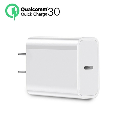 Chargeur mural USB-C à recharge rapide PD de 18 W - certifié UL pour iPhone 11/Pro/Max